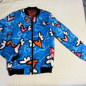 NWT Fresh Hoods by BRITTO Bomber Jacket Unisex Small
